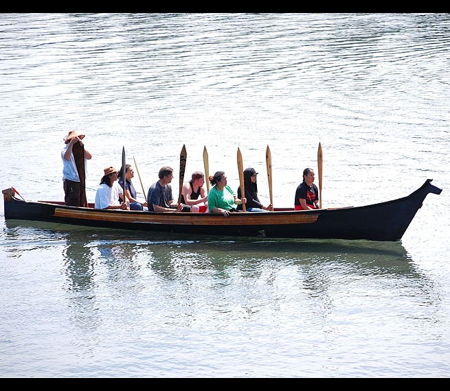 Coast Salish Canoe