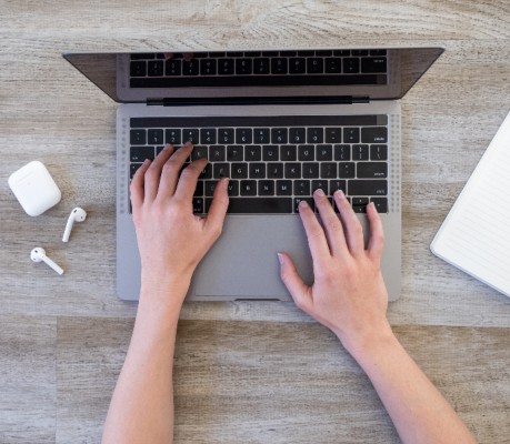 Hands with Laptop