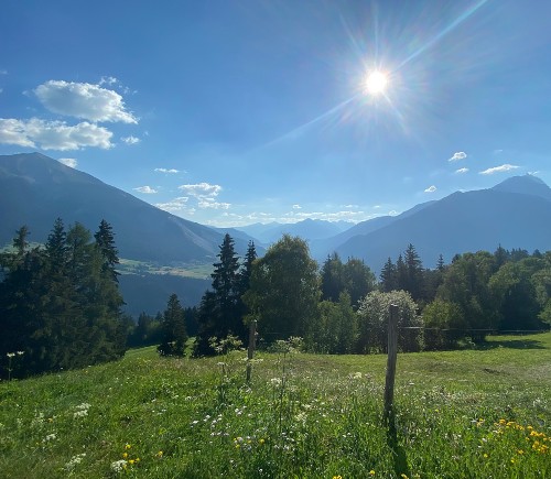 Summer in the Swiss Alps